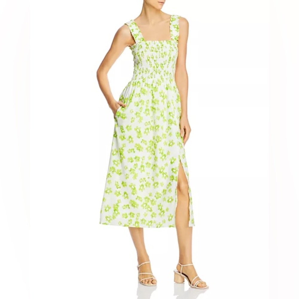 LIKE NEW WAYF Smocked Rashida Dress